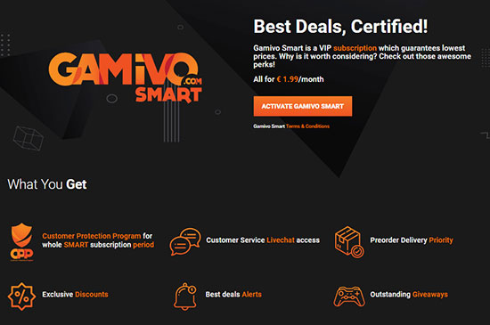 gamivo smart subscription
